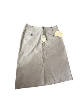 NWT Christopher & Banks Stripe Skirt Size 10 Comfort Stretch